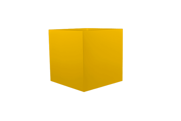 Montroy Cube Fiberglass Planter (Large sizes 32"- 60")